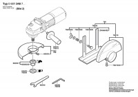 Bosch 0 601 348 741 Angle Grinder 110 V / GB Spare Parts